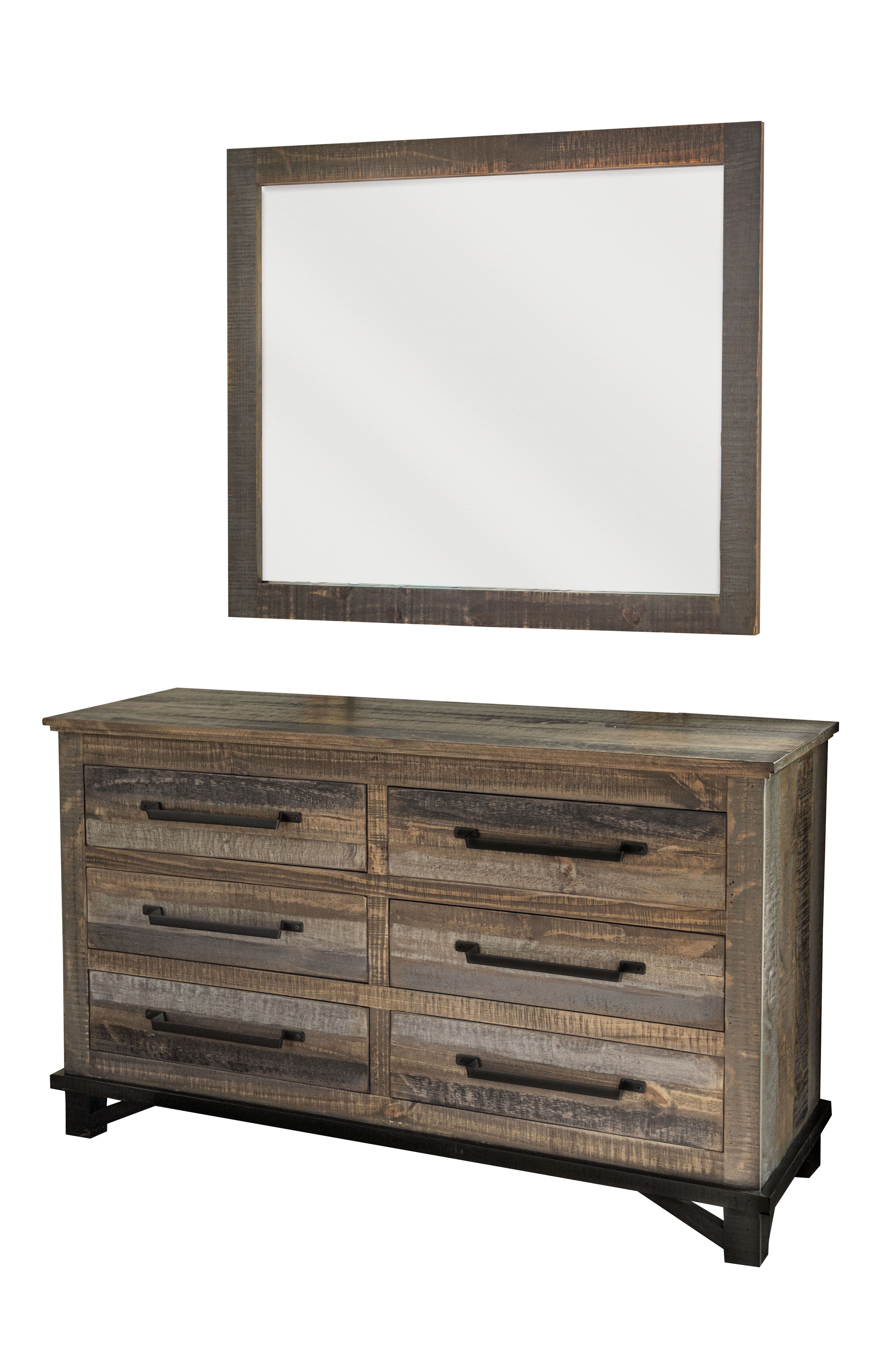 Loft Brown - Dresser - Two Tone Gray / Brown - Premium Dressers from International Furniture Direct - Just $987.50! Shop now at brett interiors