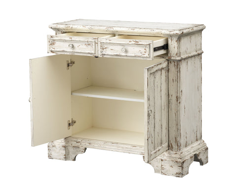 Olivia - Two Door Two Drawer Cabinet - Aged Cream - Premium Accent Cabinets from Coast2Coast Home - Just $2475! Shop now at brett interiors