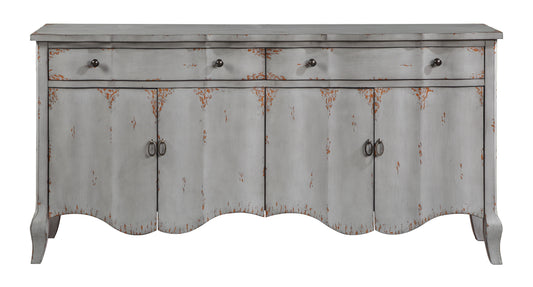 Heidi - Four Door Two Drawer Credenza - Walker Vintage Blue - Premium Credenzas from Coast2Coast Home - Just $3712.50! Shop now at brett interiors