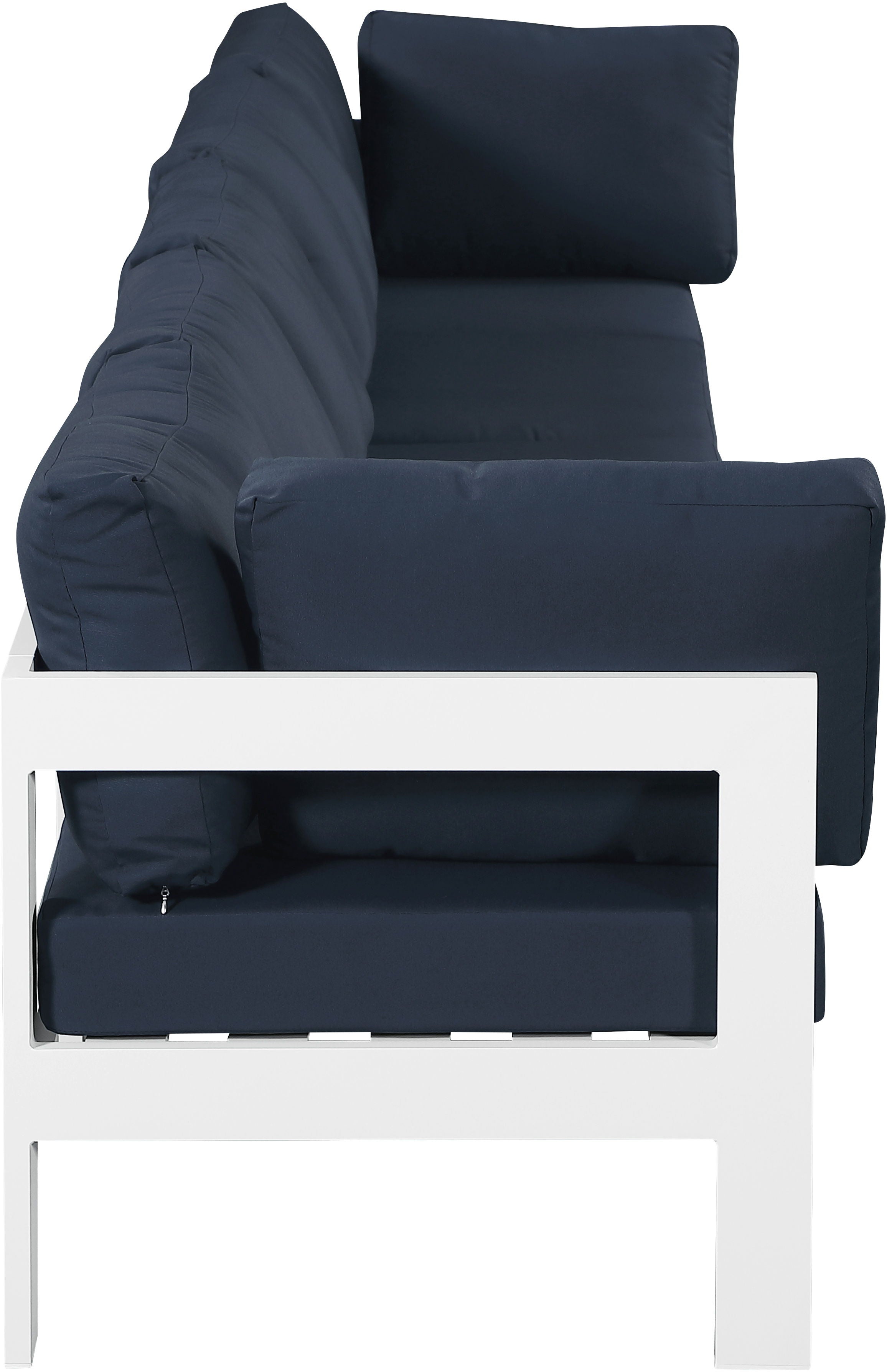 Nizuc - Outdoor Patio Modular Sofa - Navy - Premium Sofas from Meridian Furniture - Just $4512.50! Shop now at brett interiors