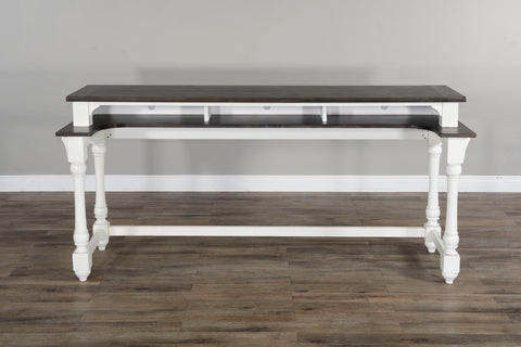 Carriage House - Console Table - White / Dark Brown - Premium Console Tables from Sunny Designs - Just $698! Shop now at brett interiors