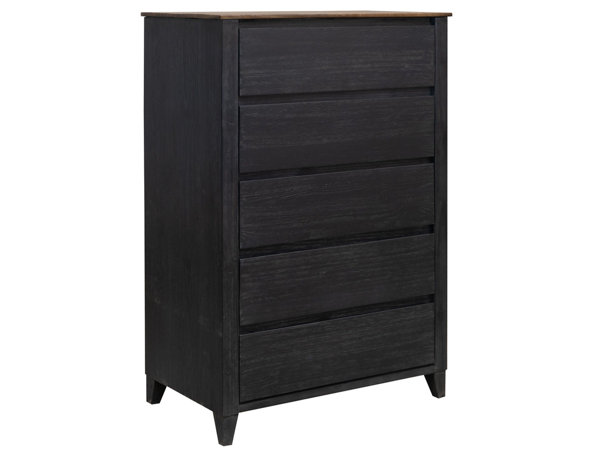 Empire - Chest - Satin Black / Brown - Premium Accent Chests from International Furniture Direct - Just $1125! Shop now at brett interiors