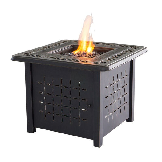 Aluminum Square Firepit Table - Bronze - Premium Fire Pits from Gather Craft - Just $945! Shop now at brett interiors