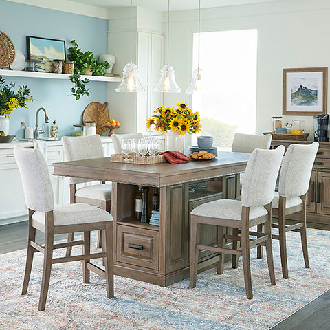 Sundance - Island Counter Height Table - Sandstone - Premium Counter Tables from Parker House - Just $1622.50! Shop now at brett interiors