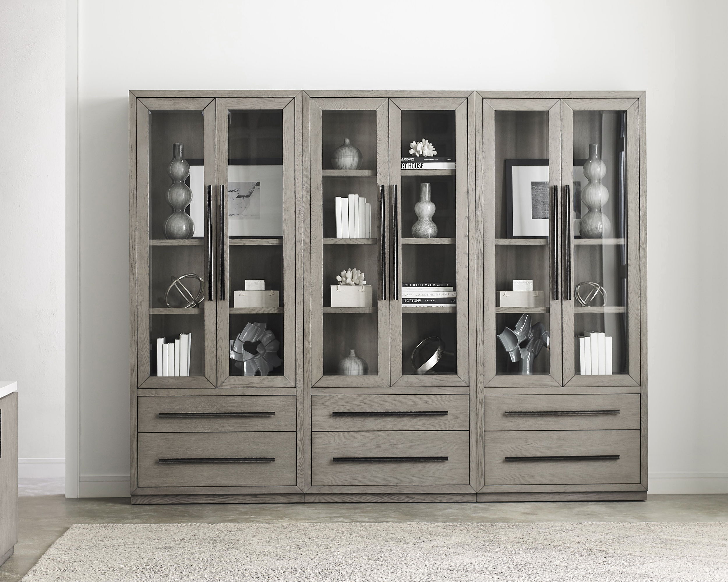 Pure Modern - 3 Piece Library Wall - Moonstone - Premium Library Walls from Parker House - Just $4125! Shop now at brett interiors