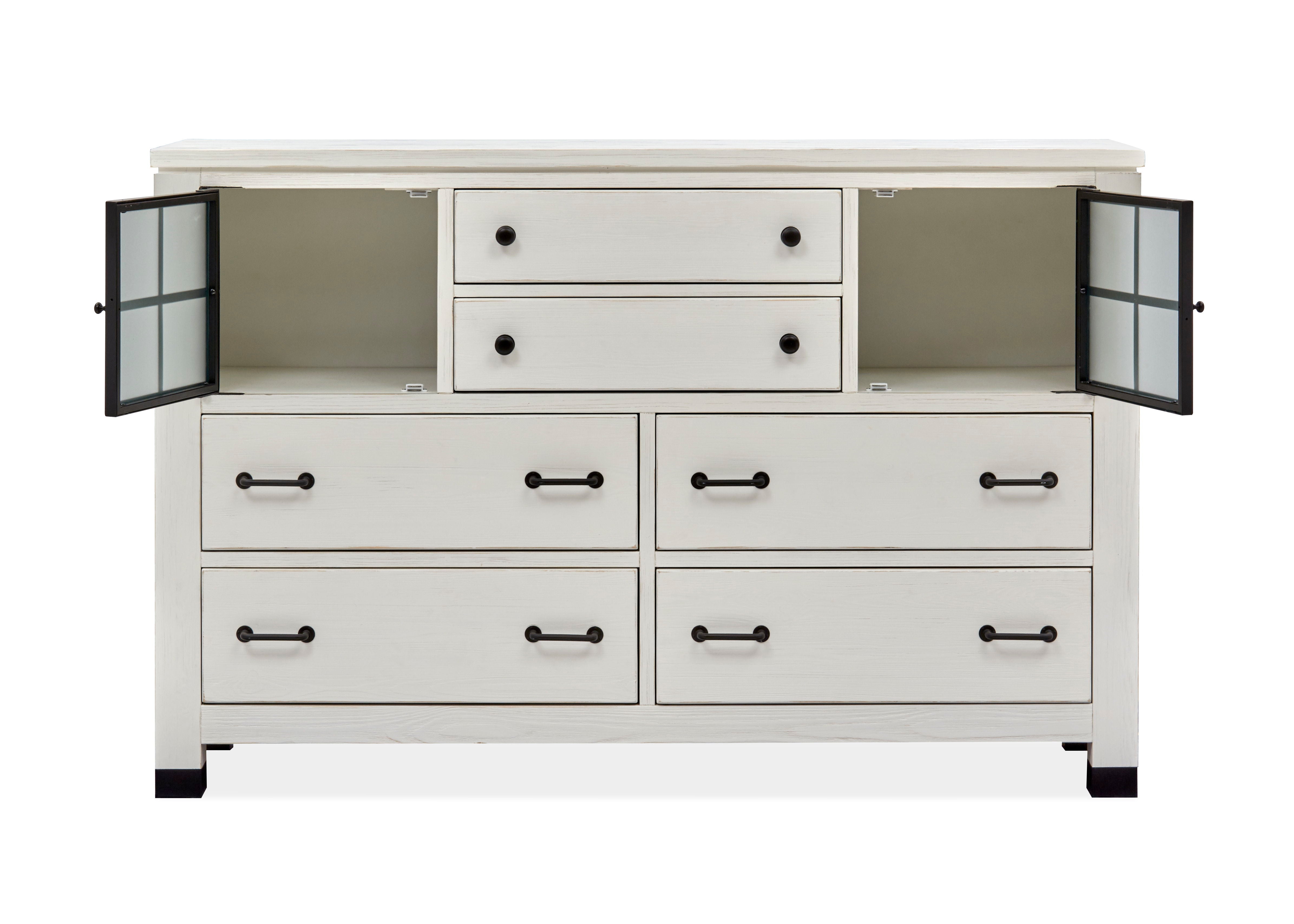 Harper Springs - Door Dresser - Silo White - Premium Dressers from Magnussen Furniture - Just $1709! Shop now at brett interiors