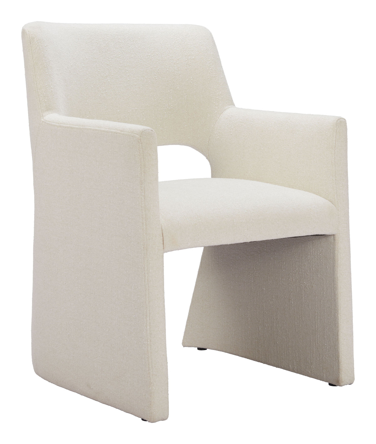 Minet - Dining Chair - Linen White - Premium Arm Chairs from Zuo Modern - Just $1175! Shop now at brett interiors