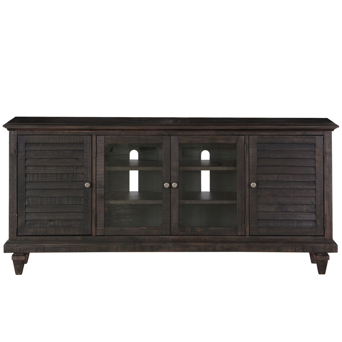 Calistoga - Entertainment Console - Weathered Charcoal - Premium TV Stands from Magnussen Furniture - Just $1479! Shop now at brett interiors