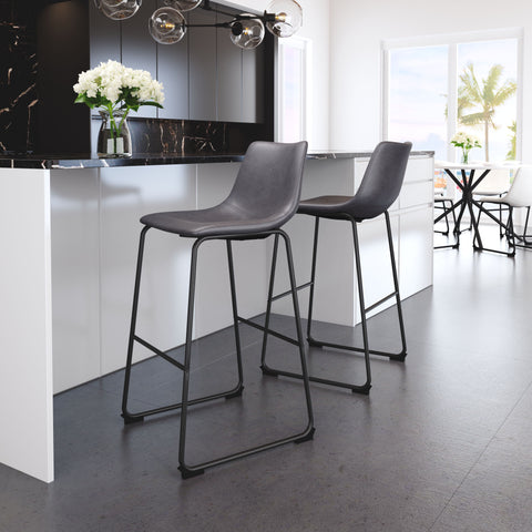 Smart - Bar Chair (Set of 2) - Premium Chair Sets from Zuo Modern - Just $900! Shop now at brett interiors