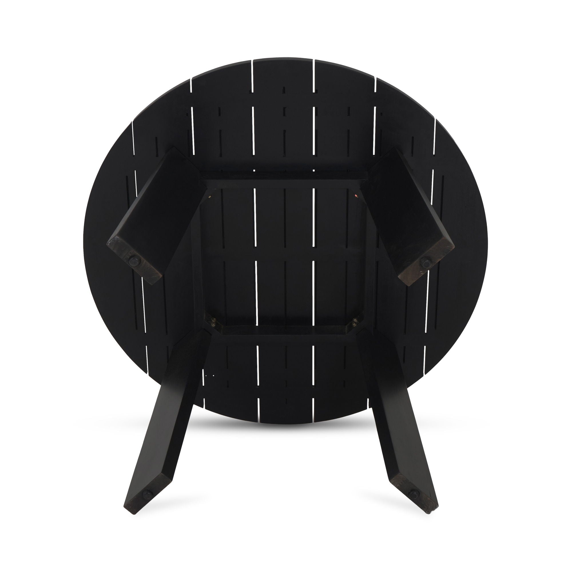 Delta - Round Outdoor Dining Table - Black - Premium Dining Tables from Moe's Home Collection - Just $3247.50! Shop now at brett interiors