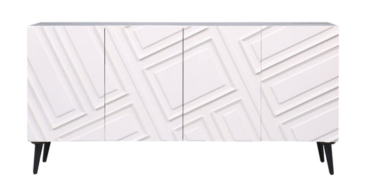 Ganawick - Four Door Credenza - White - Premium Credenzas from Coast2Coast Home - Just $4125! Shop now at brett interiors