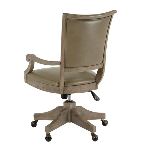 Lancaster - Fully Upholstered Swivel Chair - Dove Tail Grey - Premium Desk Chairs from Magnussen Furniture - Just $769! Shop now at brett interiors