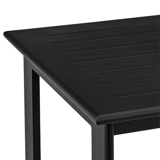 Cayman - Outdoor Patio Bar Height Dining Table - Black - Premium Dining Tables from Armen Living - Just $1330! Shop now at brett interiors