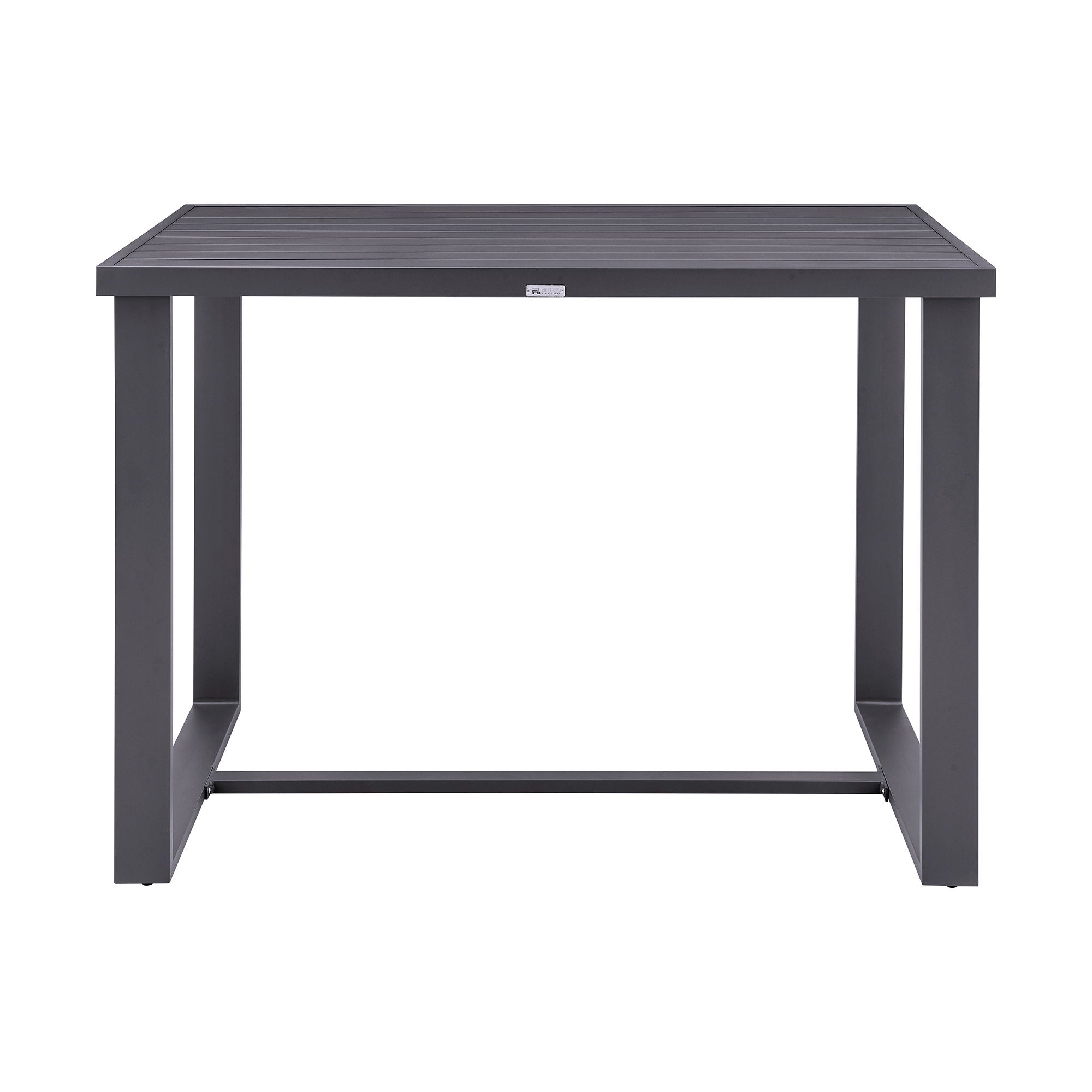 Menorca - Outdoor Patio Bar Height Dining Table - Aluminum - Premium Dining Tables from Armen Living - Just $1350! Shop now at brett interiors