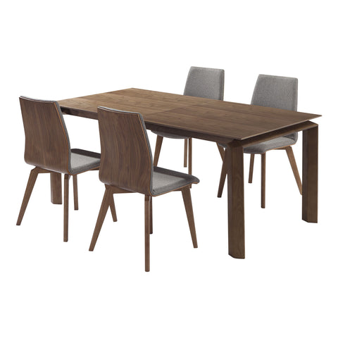 Treviso - Mid-Century 5 Piece Dining Set - Walnut - Premium 5 Piece Dining Room Sets from Armen Living - Just $2997.50! Shop now at brett interiors