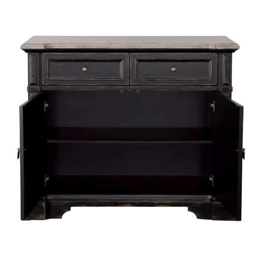 Midnight Storm - Two Door Two Drawer Cabinet - Off White - Premium Accent Cabinets from Coast2Coast Home - Just $3712.50! Shop now at brett interiors