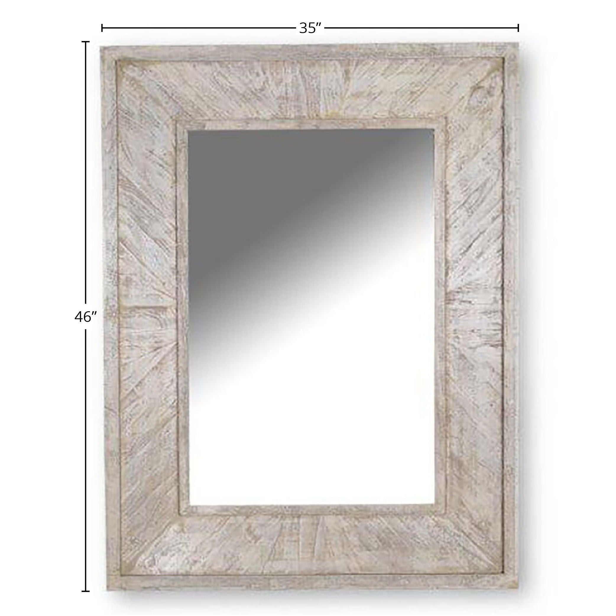 Crossings Monaco - Wall Mirror - Weathered Blanc - Premium Wall Mirrors from Parker House - Just $497.50! Shop now at brett interiors