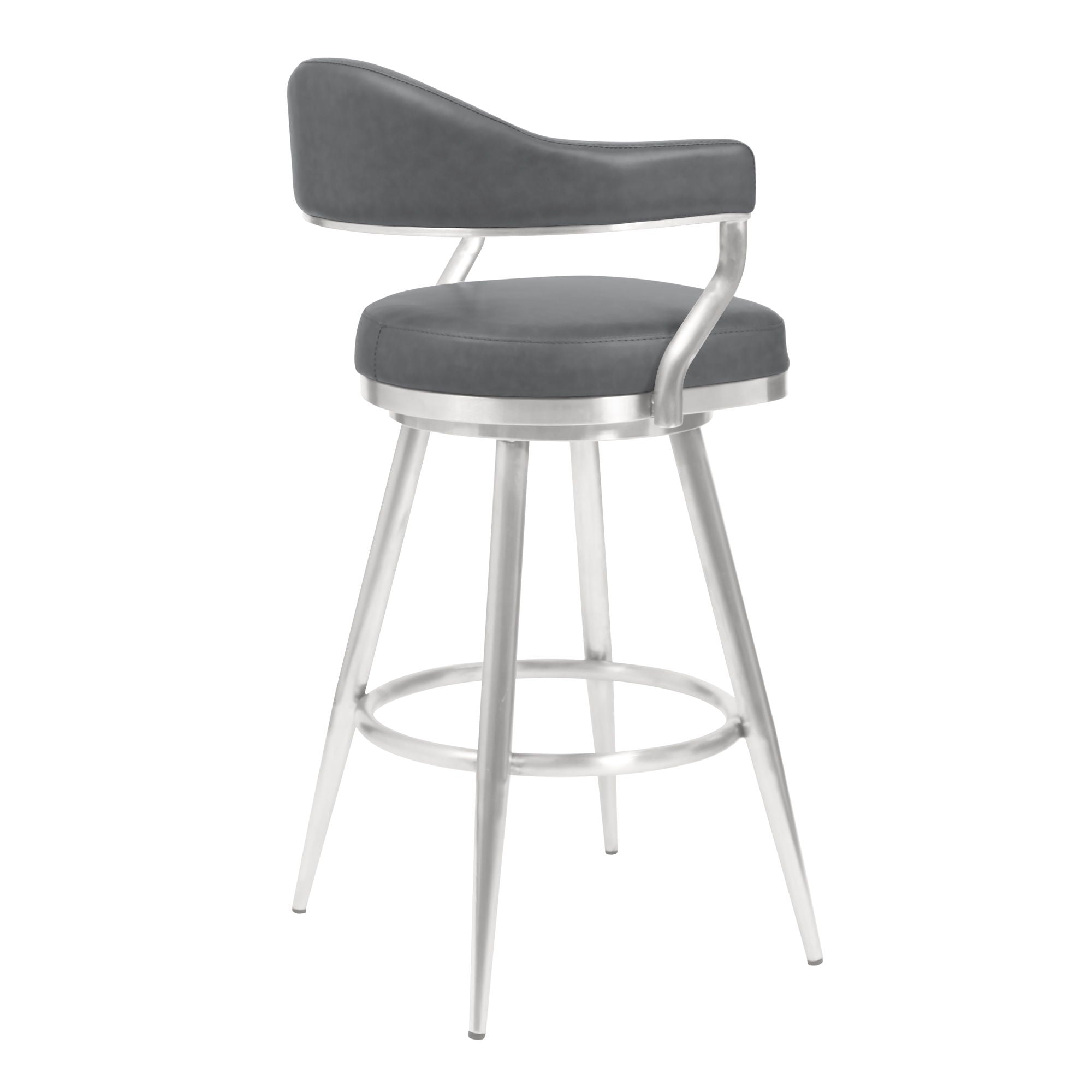 Justin - Swivel Vintage Bar Stool - Premium Counter Height (24"-27") from Armen Living - Just $417.50! Shop now at brett interiors