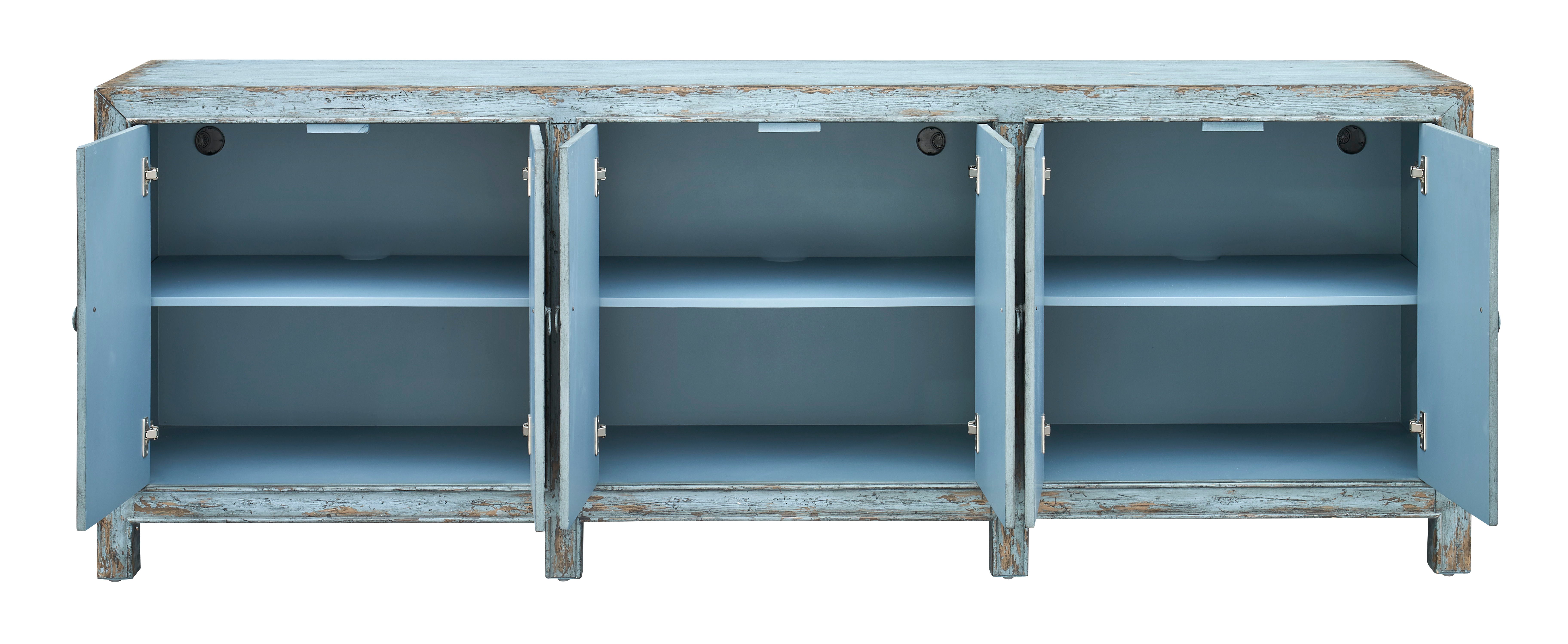 Marlowe - Six Door Credenza - Lia Aged Blue - Premium Credenzas from Coast2Coast Home - Just $7012.50! Shop now at brett interiors