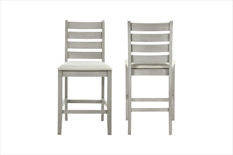 Pascal - Ladderback Counter Chair (Set of 2) - Premium Chair Sets from New Classic - Just $205! Shop now at brett interiors