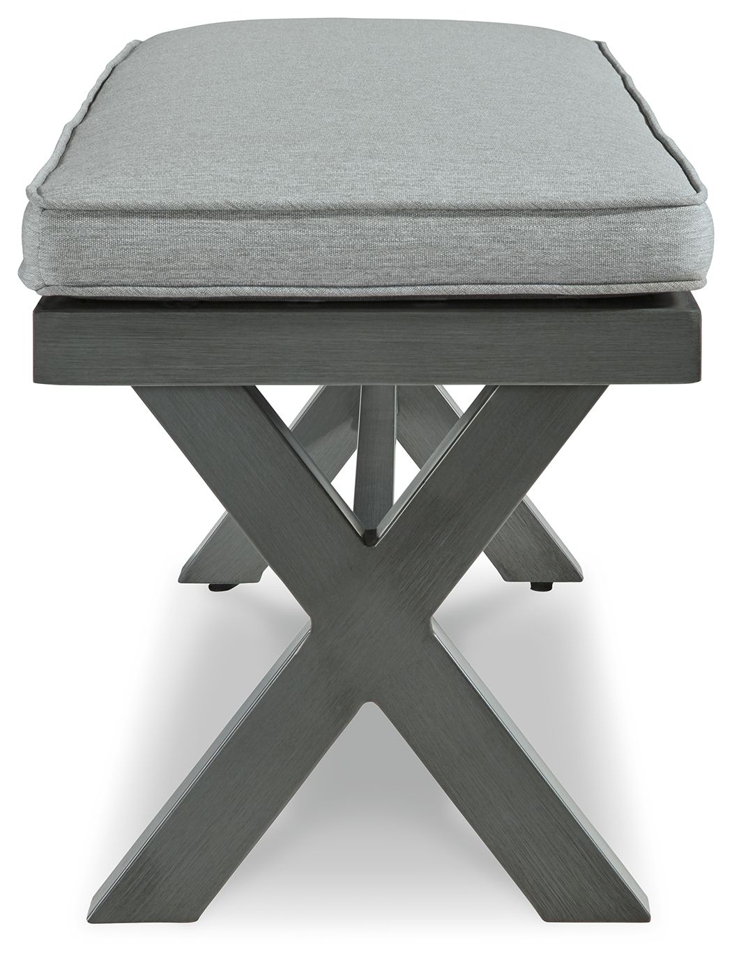 Elite Park - Gray - Bench With Cushion - Premium Benches from Signature Design by Ashley® - Just $358.05! Shop now at brett interiors