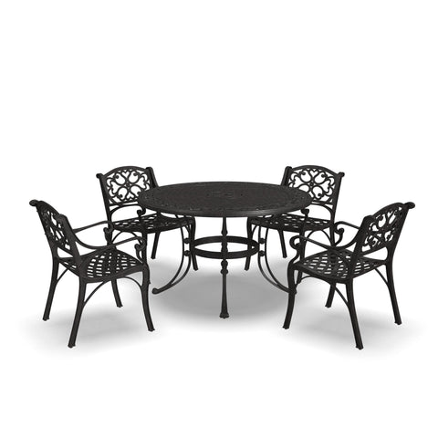 Sanibel - 48" Metal Outdoor Dining Set - Premium 5 Piece Outdoor Sets from Homestyles - Just $2752.48! Shop now at brett interiors