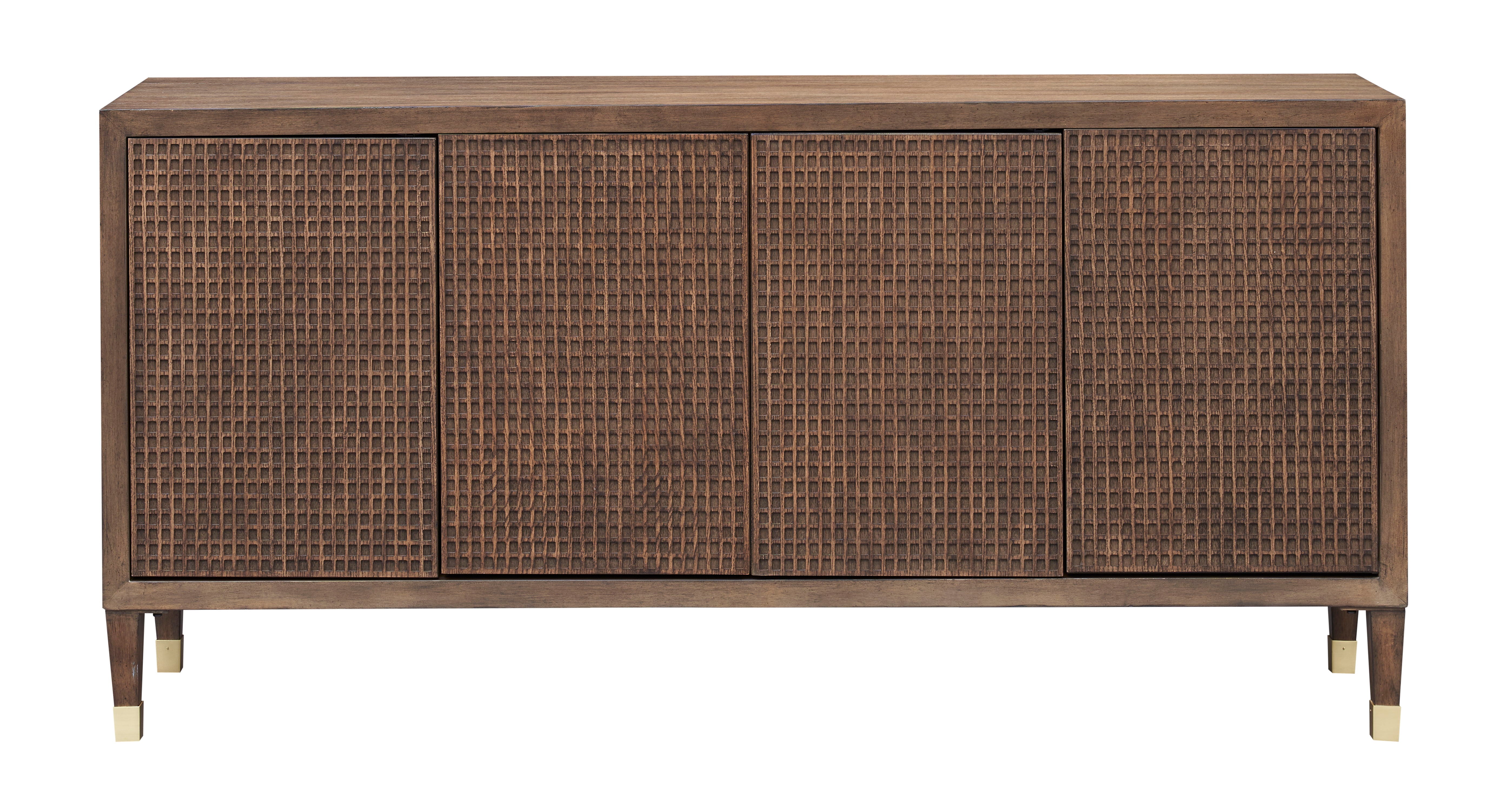 Ryder - Four Door Credenza - Crafter Brown - Premium Credenzas from Coast2Coast Home - Just $4125! Shop now at brett interiors