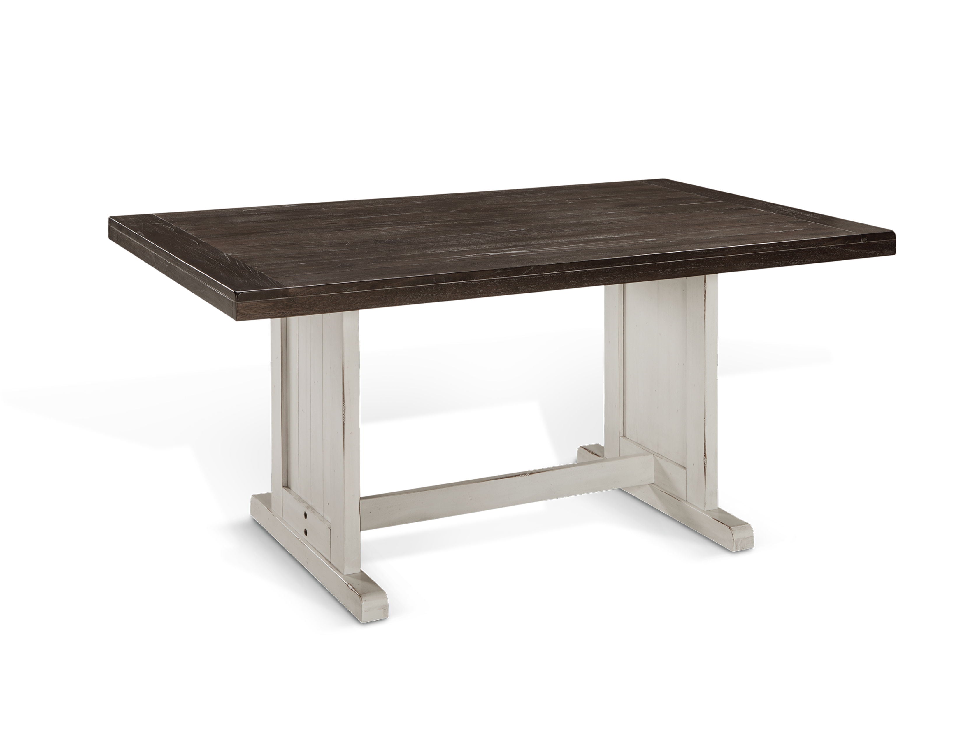 Carriage House - Table - White / Dark Brown - Premium Dining Tables from Sunny Designs - Just $546! Shop now at brett interiors