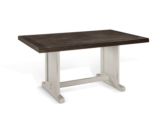 Carriage House - Table - White / Dark Brown - Premium Dining Tables from Sunny Designs - Just $546! Shop now at brett interiors