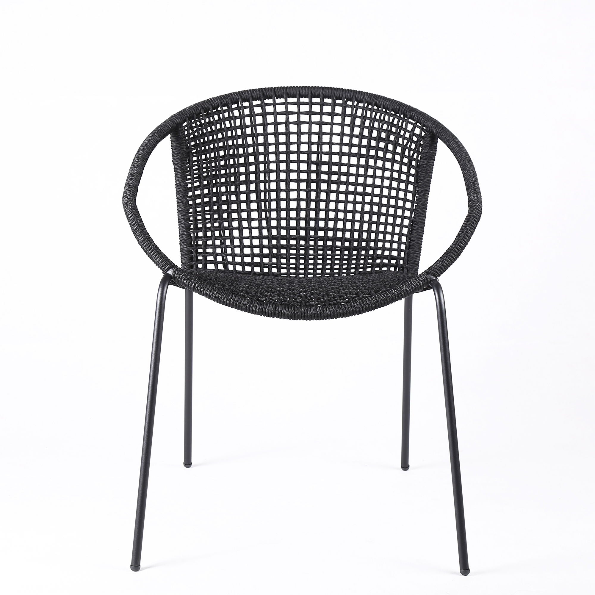 Snack - Indoor / Outdoor Stackable Steel Dining Chair (Set of 2) - Premium Chair Sets from Armen Living - Just $560! Shop now at brett interiors