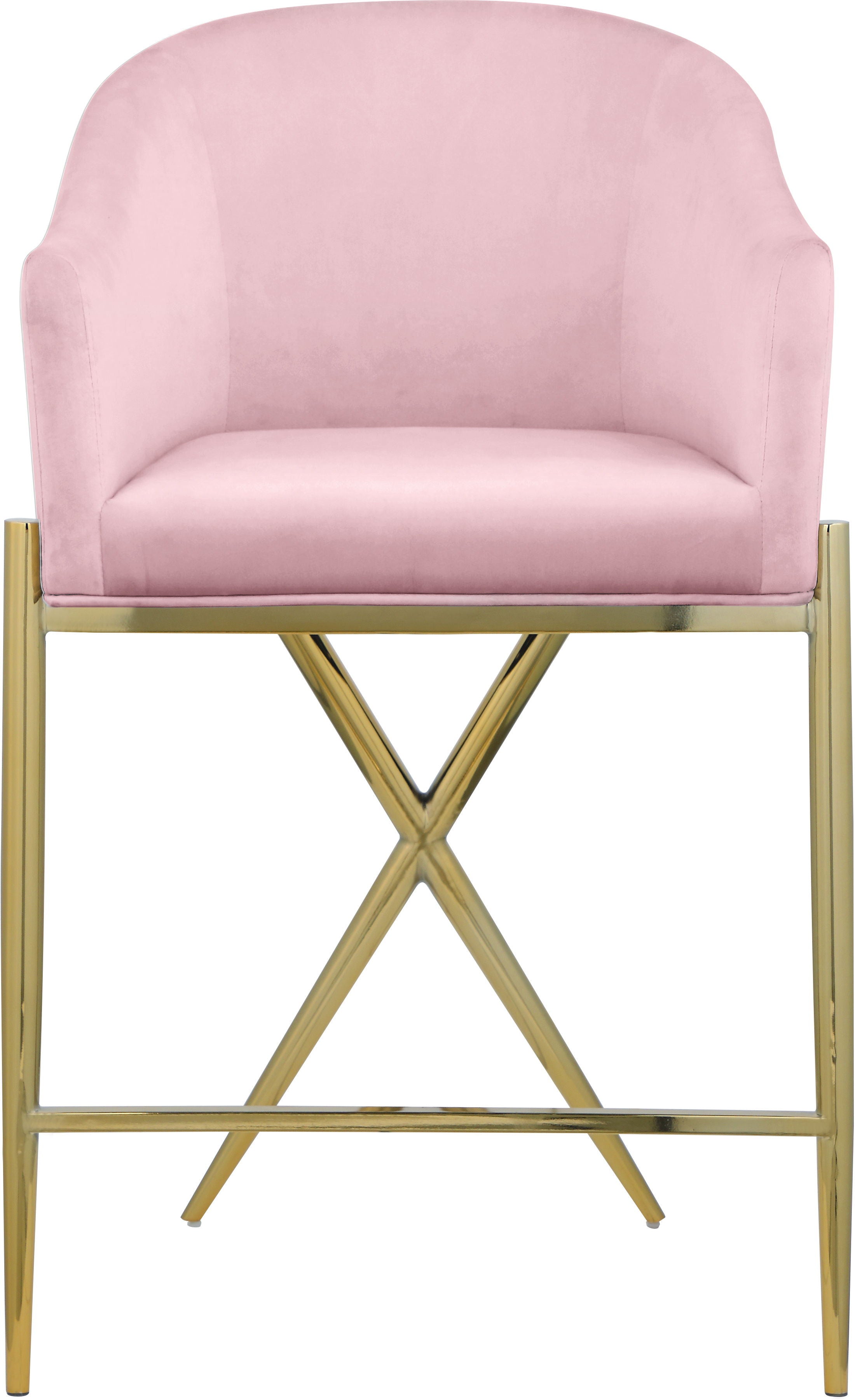 Xavier - Counter Stool with Gold Legs Meridian Furniture