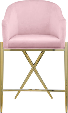 Xavier - Counter Stool with Gold Legs Meridian Furniture