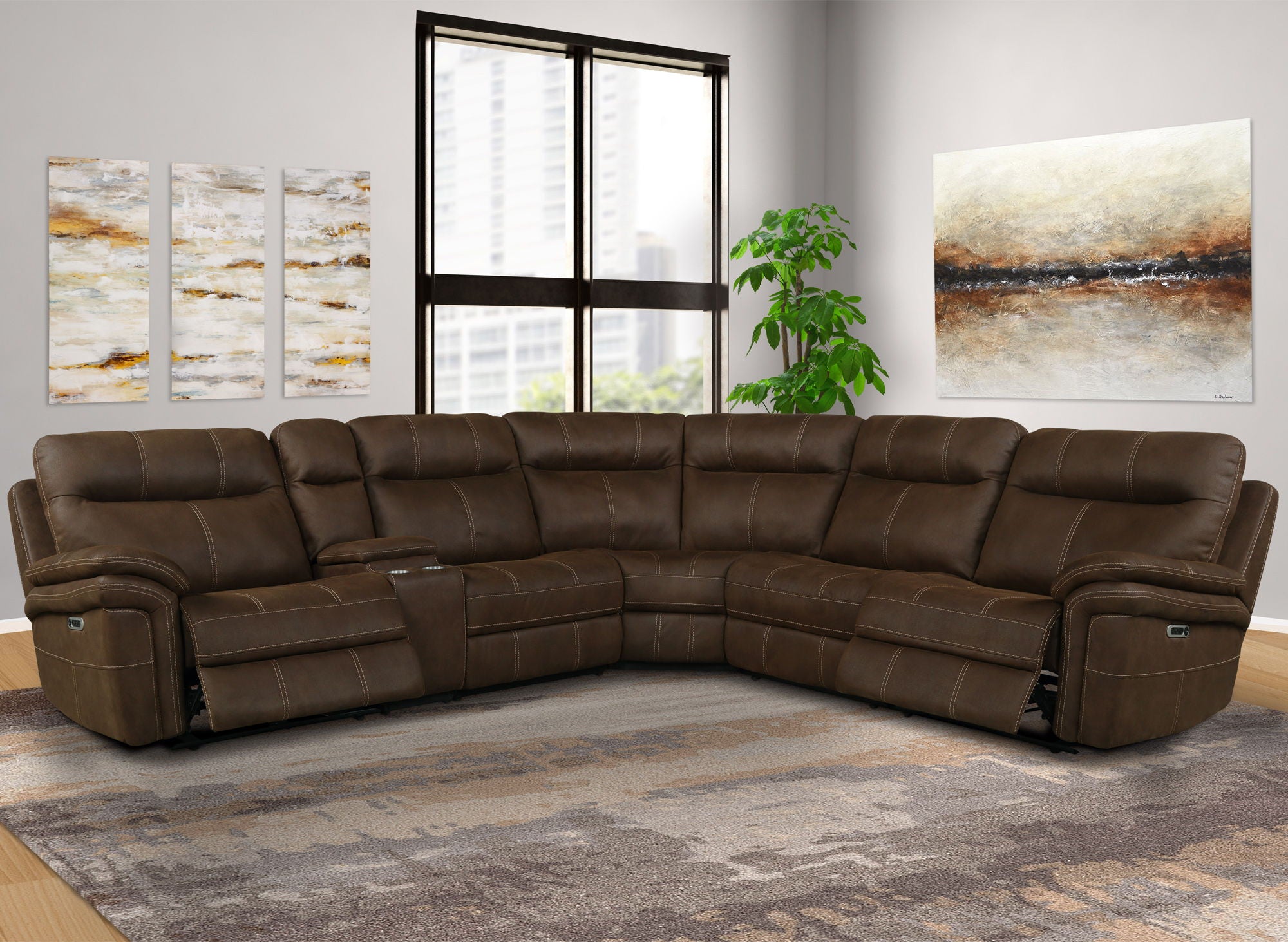 Mason - 6 Piece Modular Power Reclining Sectional - Premium Reclining Sectionals from Parker Living - Just $3122.50! Shop now at brett interiors