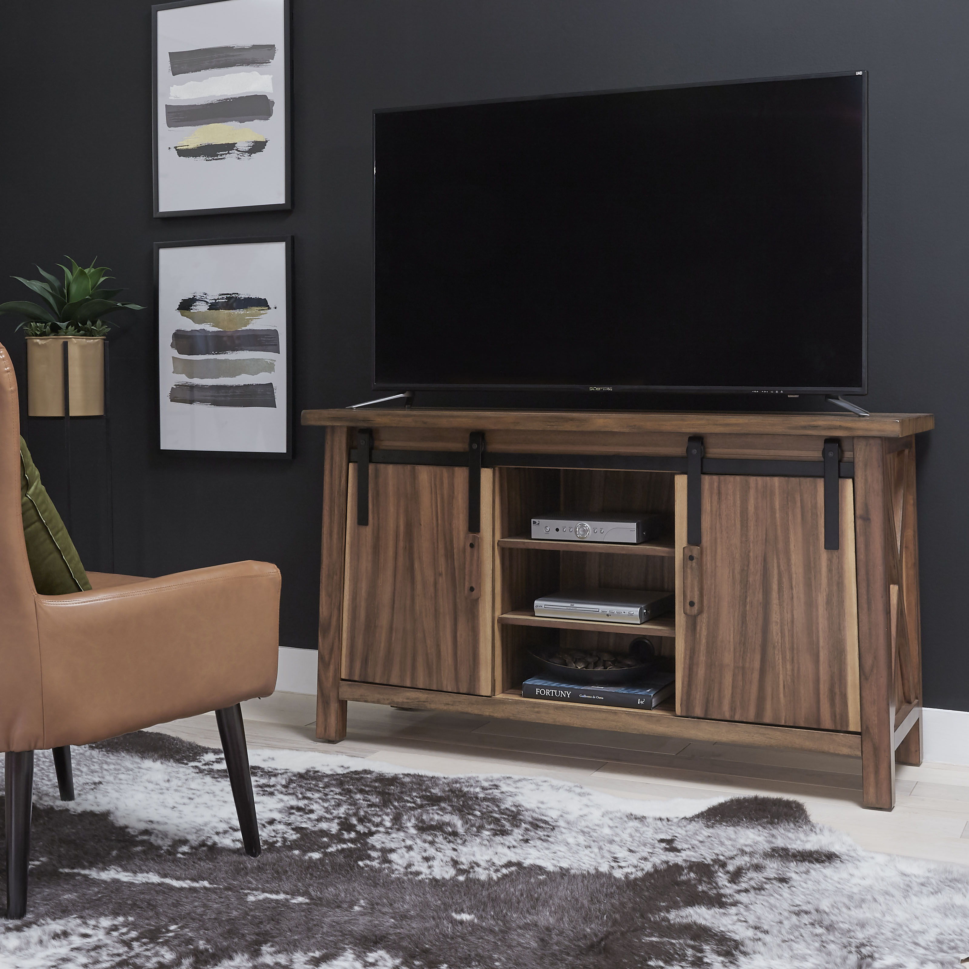 Forest Retreat - Entertainment Center - Brown, Dark - 32" - Premium TV Stands from Homestyles - Just $2194.98! Shop now at brett interiors