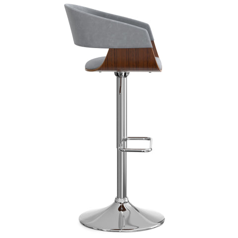 Lowell - Adjustable Swivel Bar Stool - Premium Bar Height (28"-30") from Simpli Home - Just $202! Shop now at brett interiors