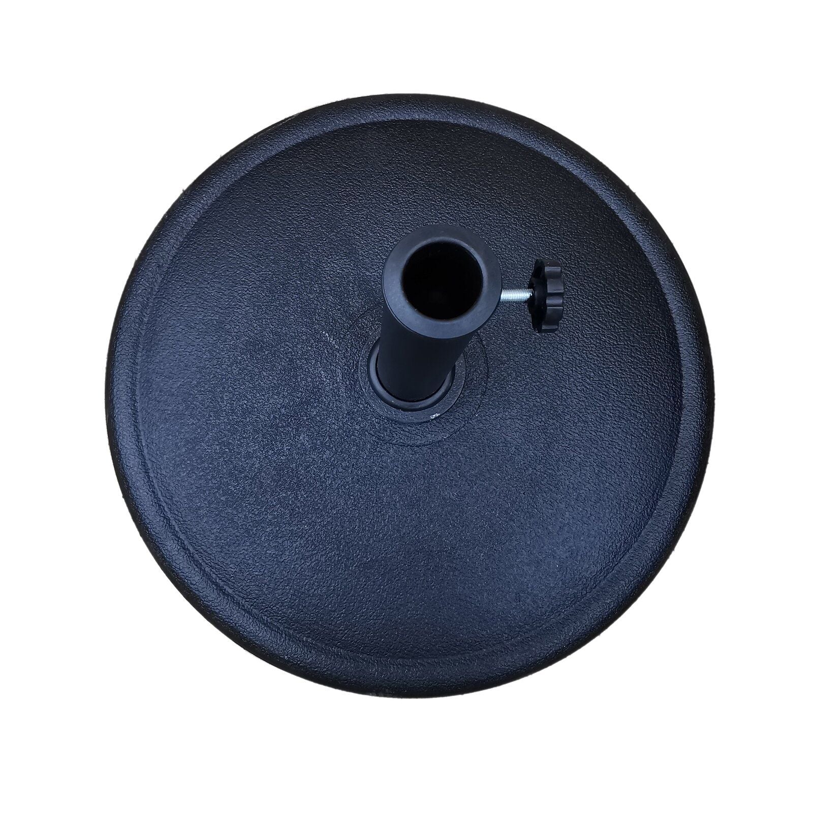 42 Pound Round Resin Umbrella Base - Black - Premium Umbrellas & Canopies from Gather Craft - Just $99! Shop now at brett interiors