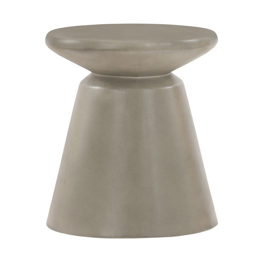 Umbre - Indoor / Outdoor Accent Stool End Table - Concrete - Premium End Tables from Armen Living - Just $192.50! Shop now at brett interiors