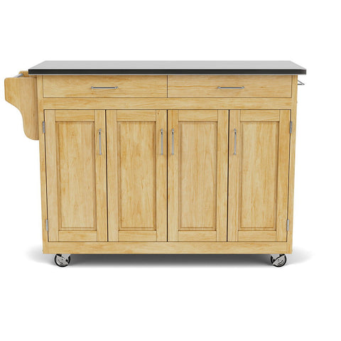 Create-A-Cart - 4 Doors Kitchen Cart - Steel Top - Premium Islands & Carts from Homestyles - Just $1707.48! Shop now at brett interiors