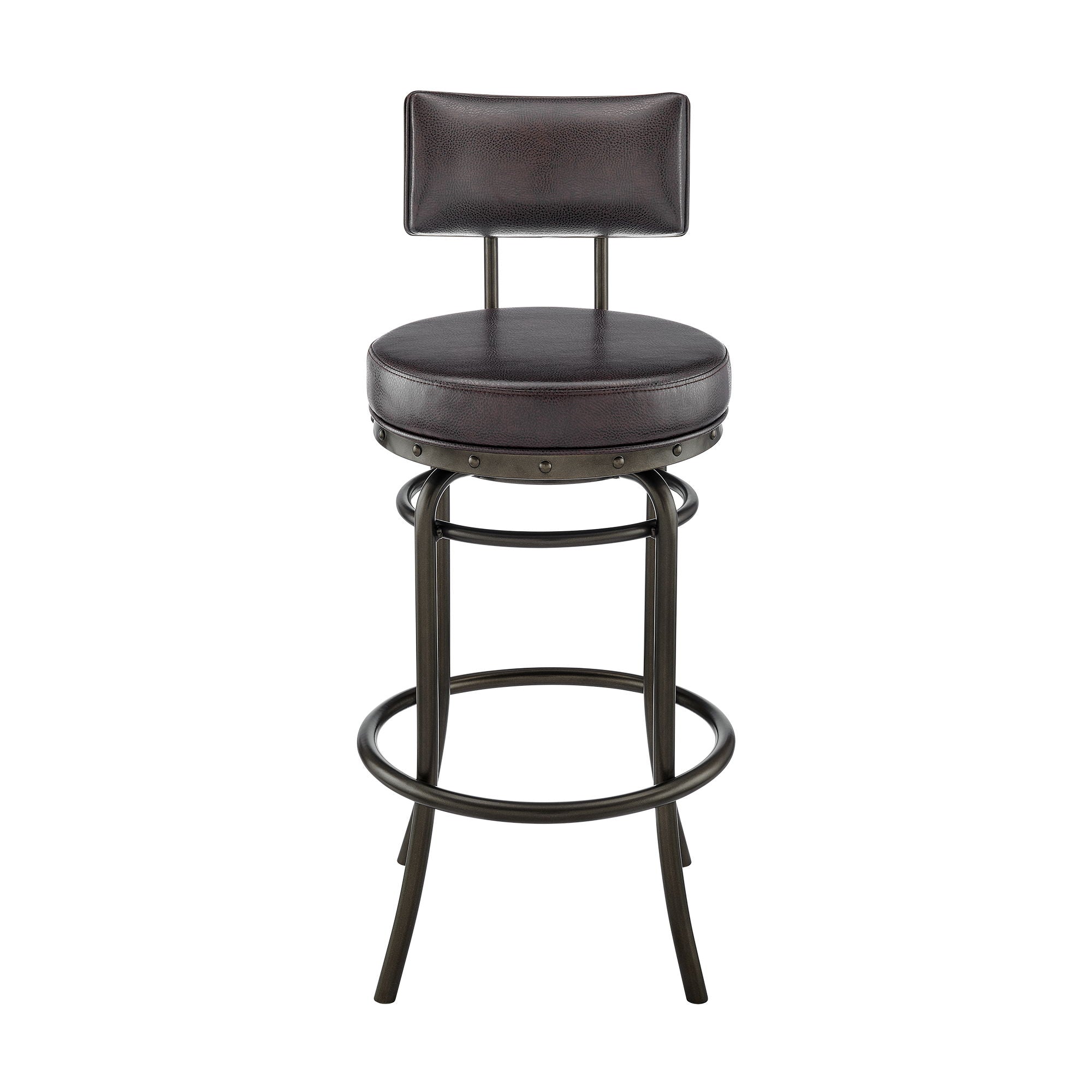 Leslie - Swivel Stool - Premium Counter Height (24"-27") from Armen Living - Just $382.50! Shop now at brett interiors