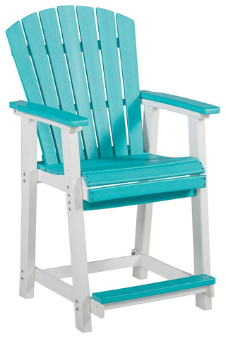 Eisely - Turquoise / White - Barstool (Set of 2) - Premium Stool Sets from Ashley Furniture - Just $1322.48! Shop now at brett interiors