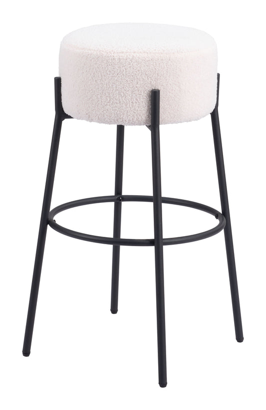 Blanche - Barstool (Set of 2) - Ivory - Premium Stool Sets from Zuo Modern - Just $650! Shop now at brett interiors