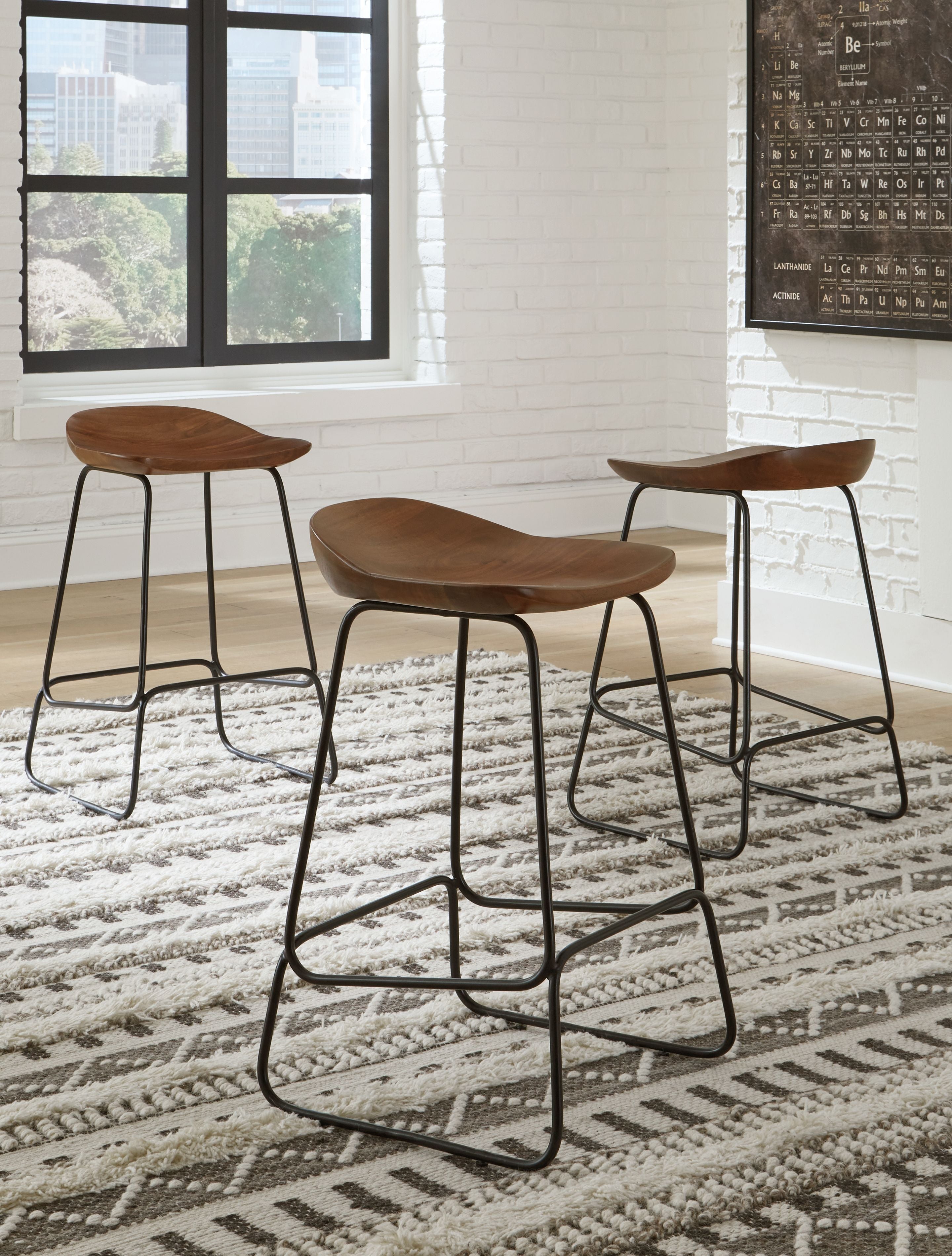 Wilinruck - Dark Brown - Stool (Set of 3) - Premium Stool Sets from Signature Design by Ashley® - Just $493.80! Shop now at brett interiors