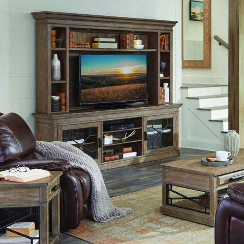 Sundance - Console with Hutch & Backpanel - Premium Entertainment Centers from Parker House - Just $2497.50! Shop now at brett interiors