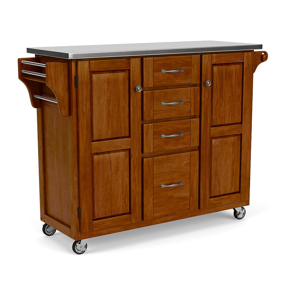 Create-A-Cart - Kitchen Cart - Steel Top - Premium Islands & Carts from Homestyles - Just $1262.48! Shop now at brett interiors