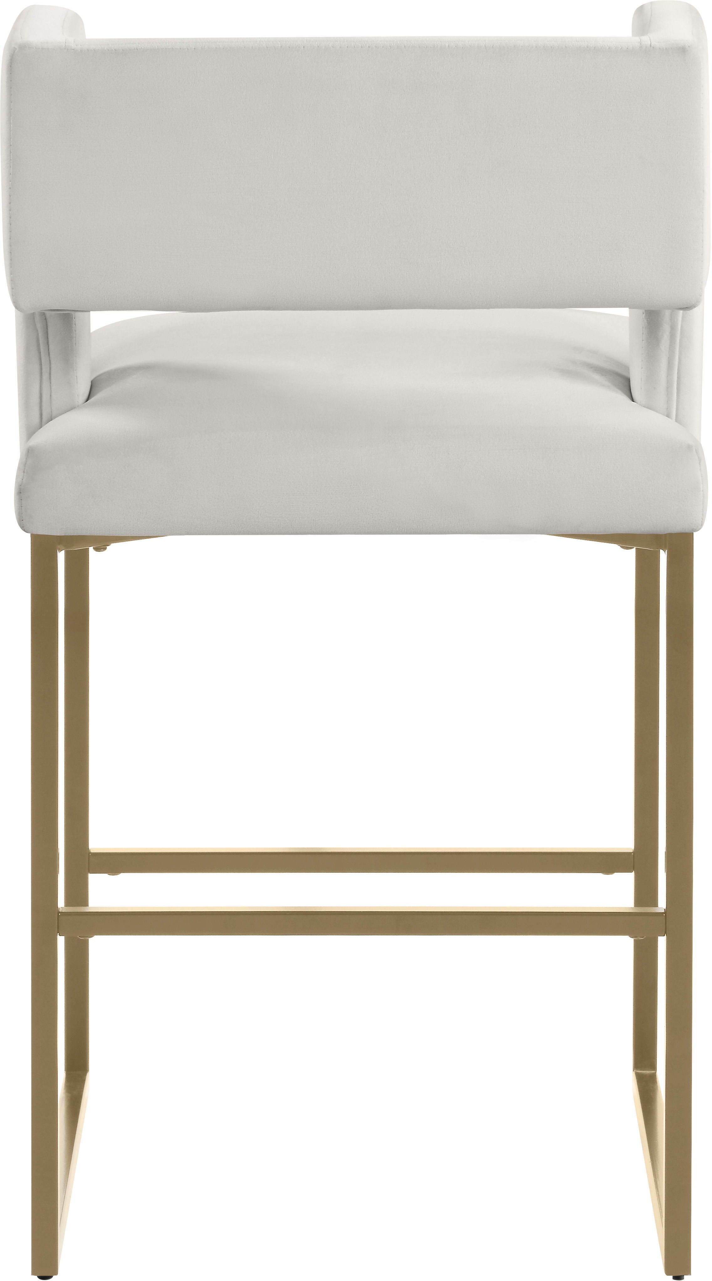 Caleb - Counter Stool with Gold Legs (Set of 2) - Premium Stool Sets from Meridian Furniture - Just $675! Shop now at brett interiors