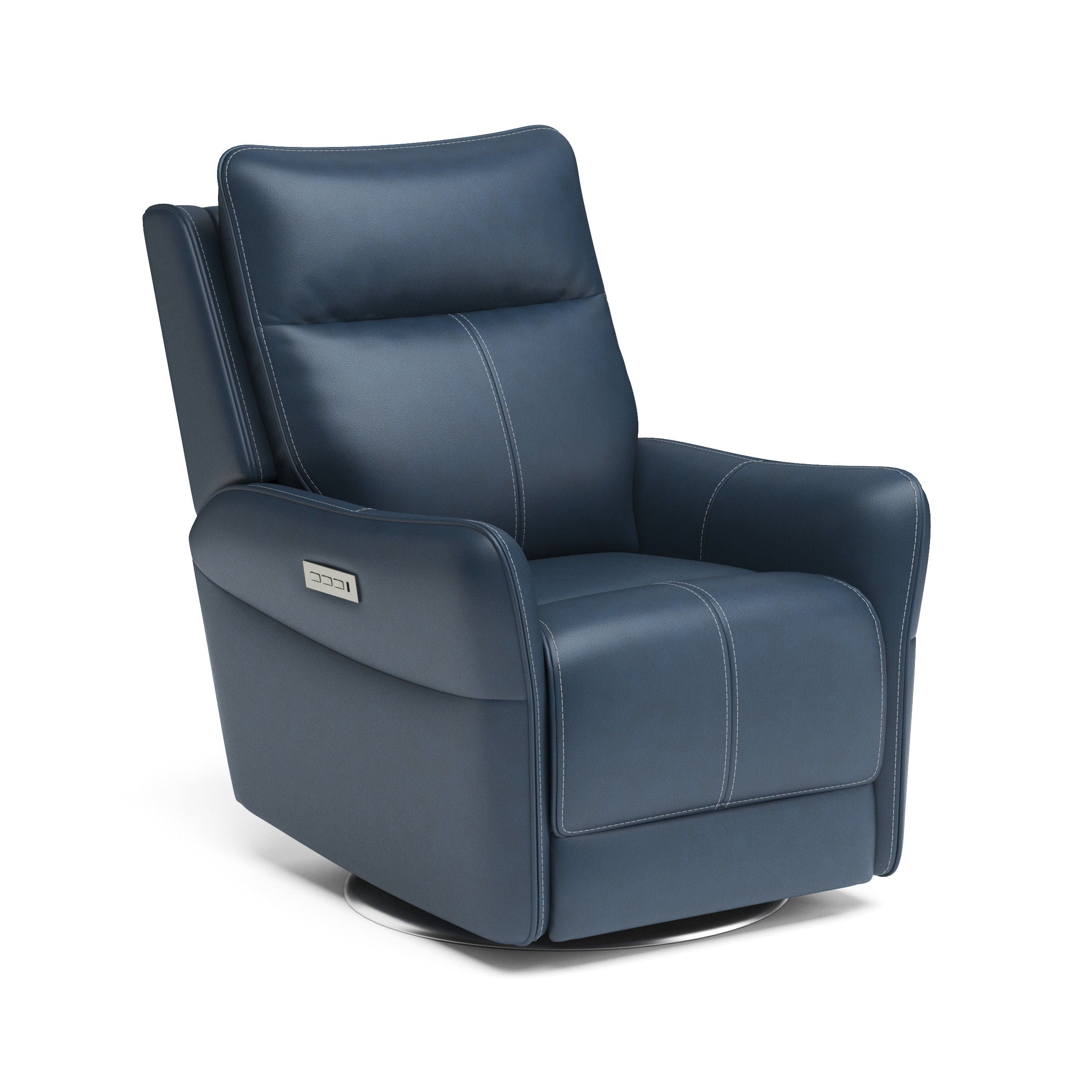 Spin - Swivel Power Recliner with Power Headrest & Lumbar - Premium Reclining Chairs from Flexsteel - Just $2375! Shop now at brett interiors