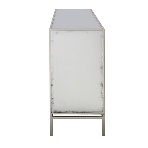 Silvermist - Four Door Credenza - Silver - Premium Credenzas from Coast2Coast Home - Just $4537.50! Shop now at brett interiors