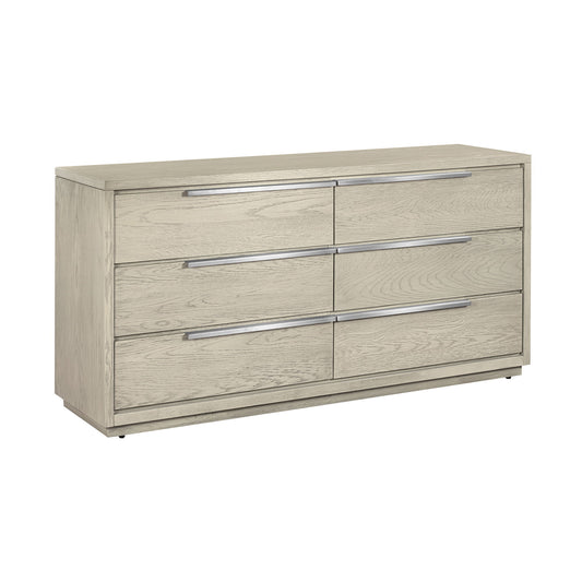 Abbey - 6 Drawer Dresser - Gray Oak - Premium Dressers from Armen Living - Just $1737.50! Shop now at brett interiors