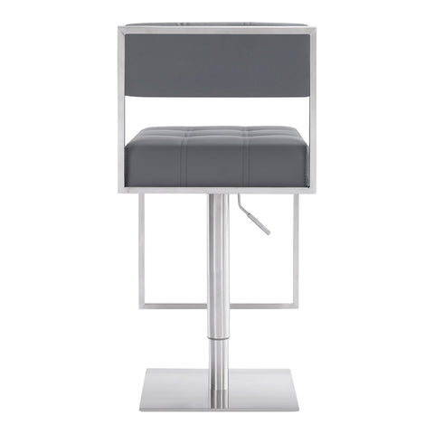 Michele - Swivel Adjustable Height Bar Stool - Premium Adjustable Height from Armen Living - Just $365! Shop now at brett interiors