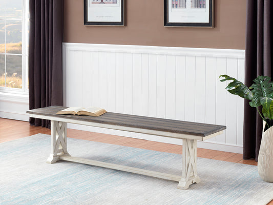 Bar Harbor II - Dining Bench - Cream - Premium Dining Benches from Coast2Coast Home - Just $1650! Shop now at brett interiors